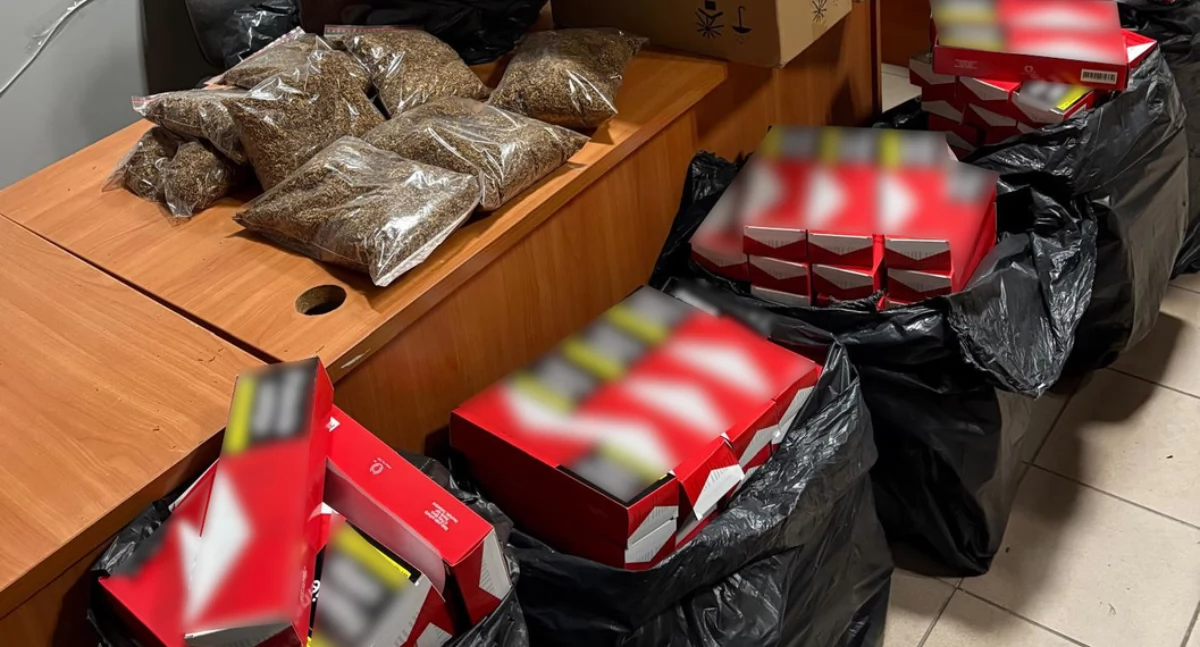 Na zdjęciu zabezpieczony towar, który należał do 52-latka / Fot. KMP Łódź