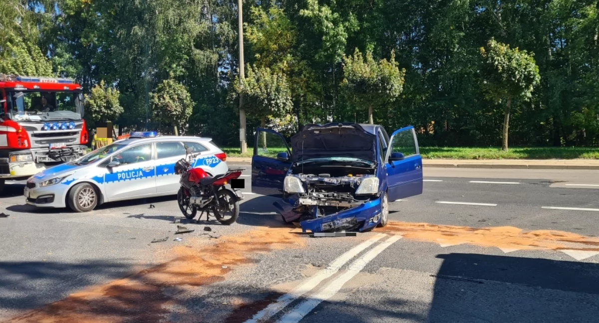 Na zdjęciu miejsce wypadku w Bełchatowie / Fot. KPP Bełchatów