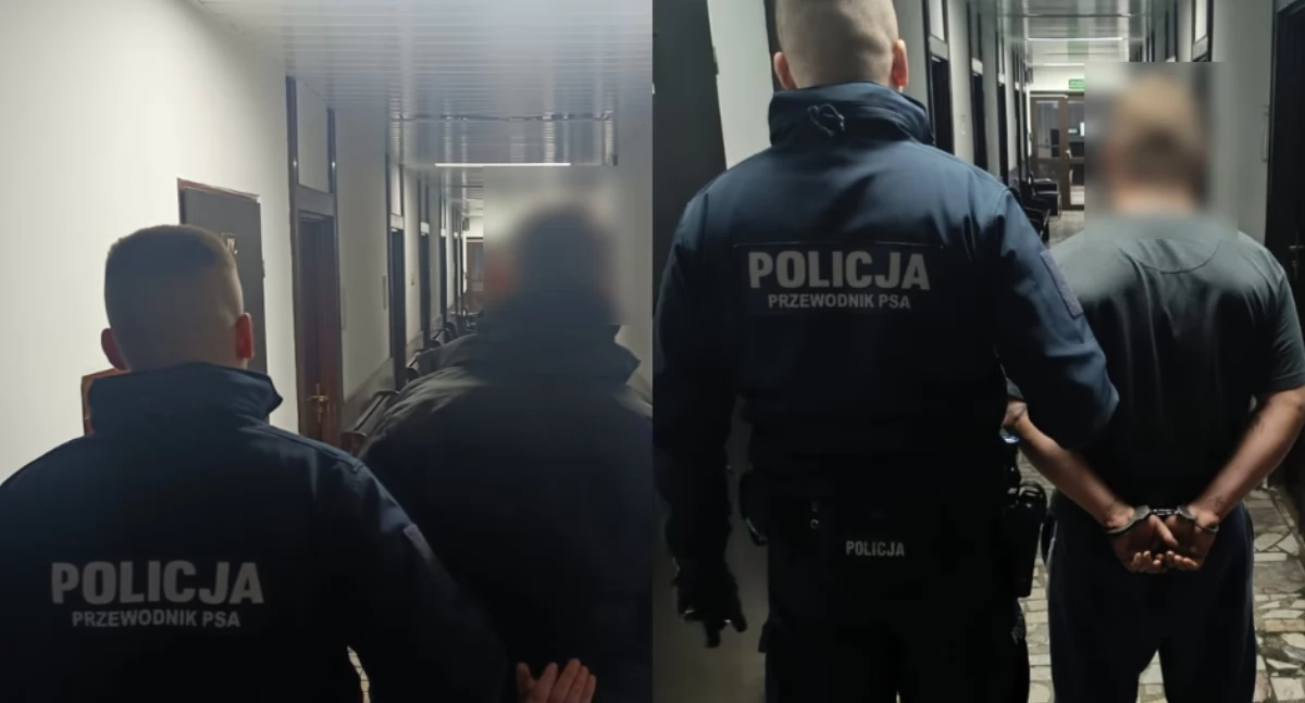Na zdjęciu zatrzymani mężczyźni / Fot. KPP Wieruszów