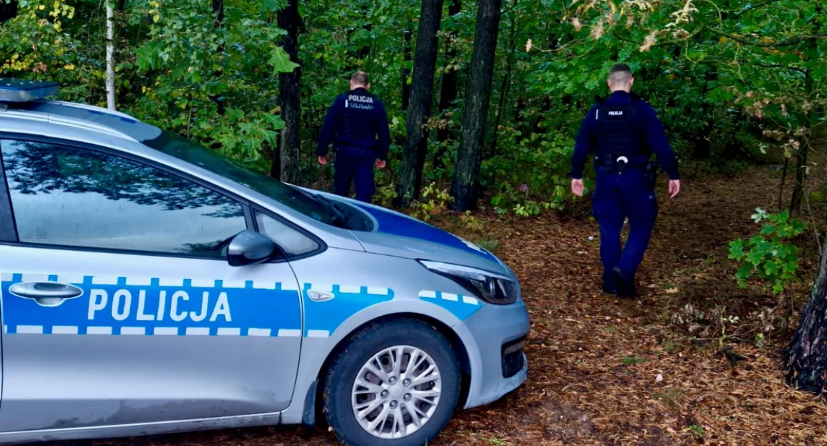 Na zdjęciu fragment akcji poszukiwawczej / Fot. KPP Radomsko 