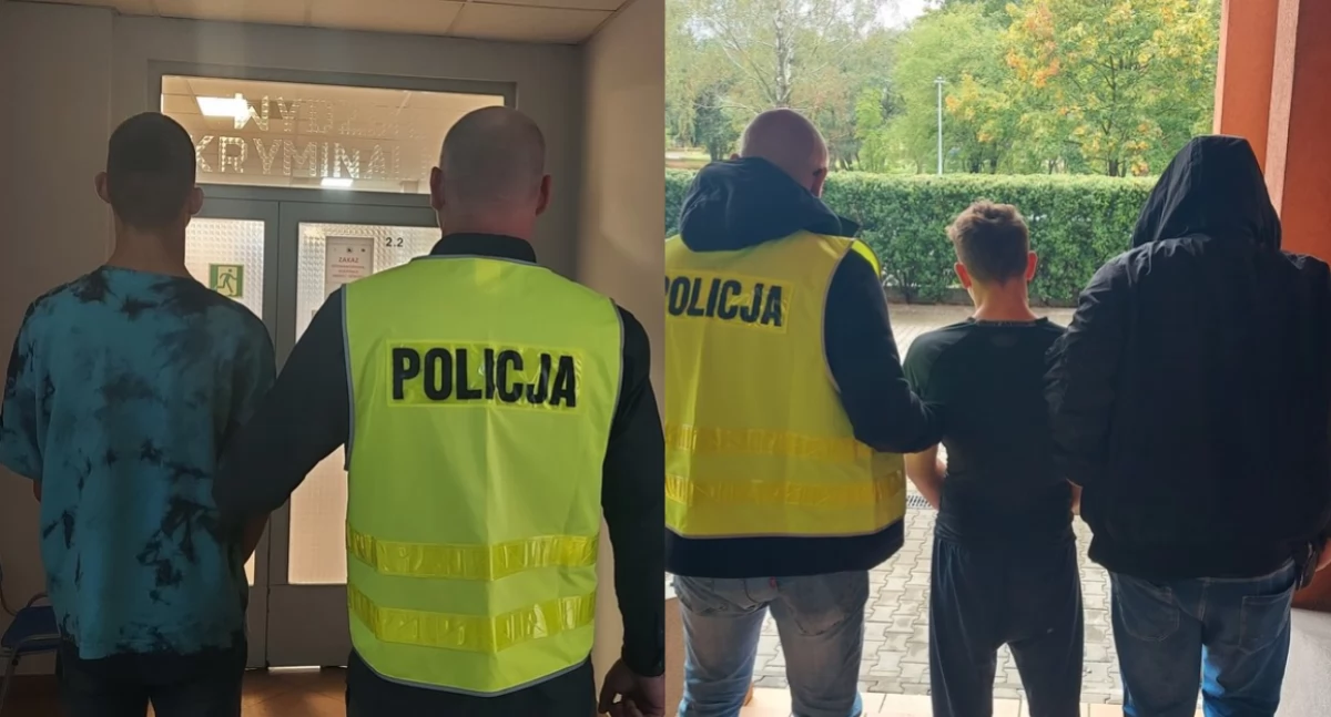 Na zdjęciu zatrzymani mężczyźni / Fot. KPP Tomaszów Mazowiecki 