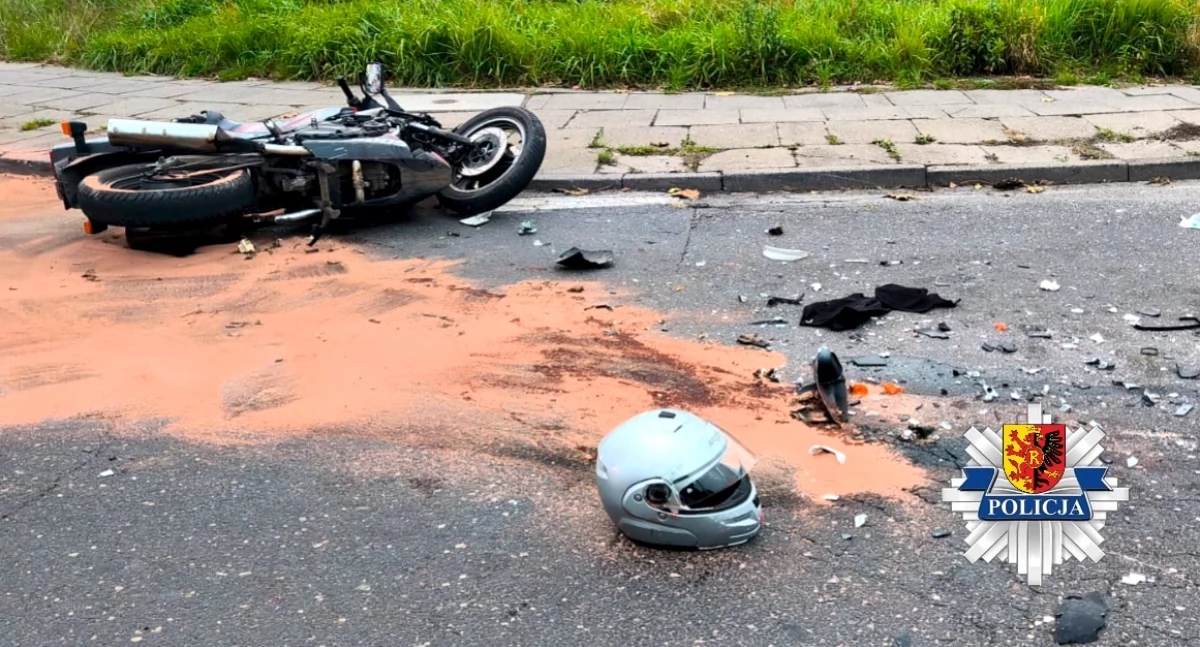 Na zdjęciu miejsce zdarzenia w Radomsku / Fot. KPP Radomsko 