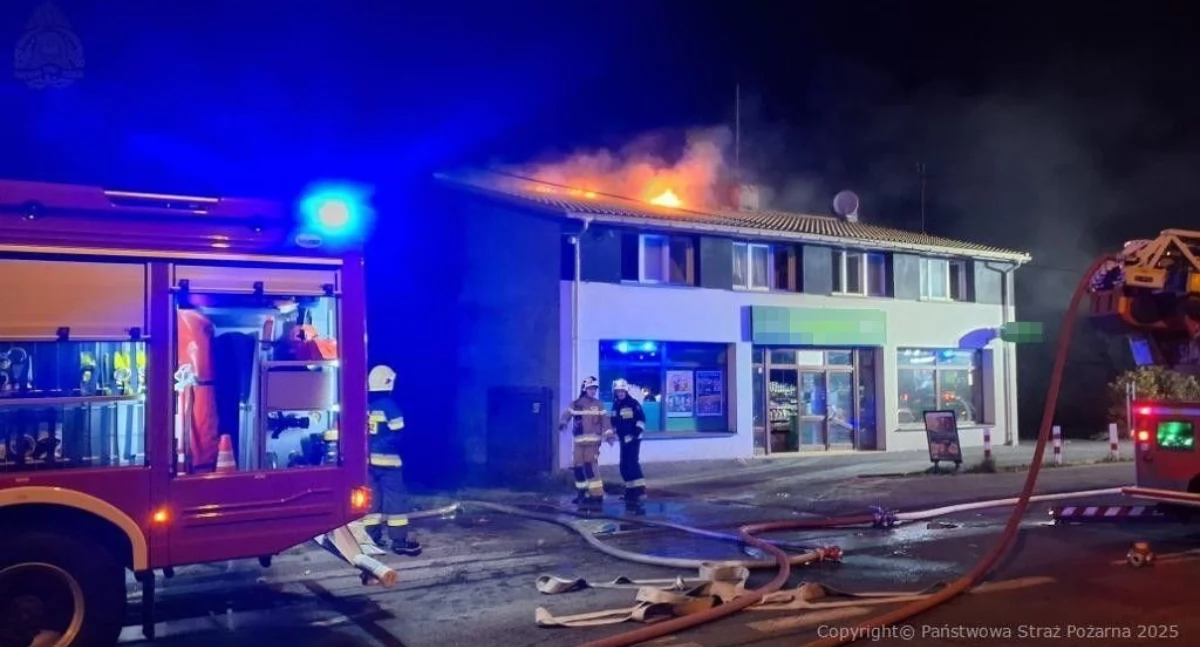 Na zdjęciu miejsce pożaru w Radomsku / Fot. KP PSP Radomsko 