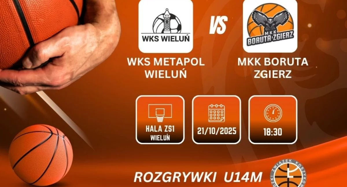 Na zdjęciu plakat zapowiadający mecz/fot. Radosław Urbaniak 