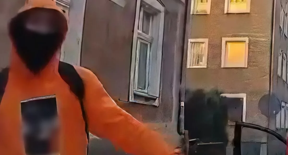 Na zdjęciu 20-letni sprawca zdarzenia / Fot. KPP Kluczbork