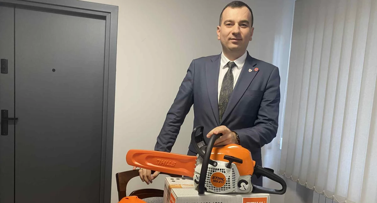 Na zdjęciu wójt gminy Siemkowice Kamil Ceglarek/fot.: Iwona Domagała