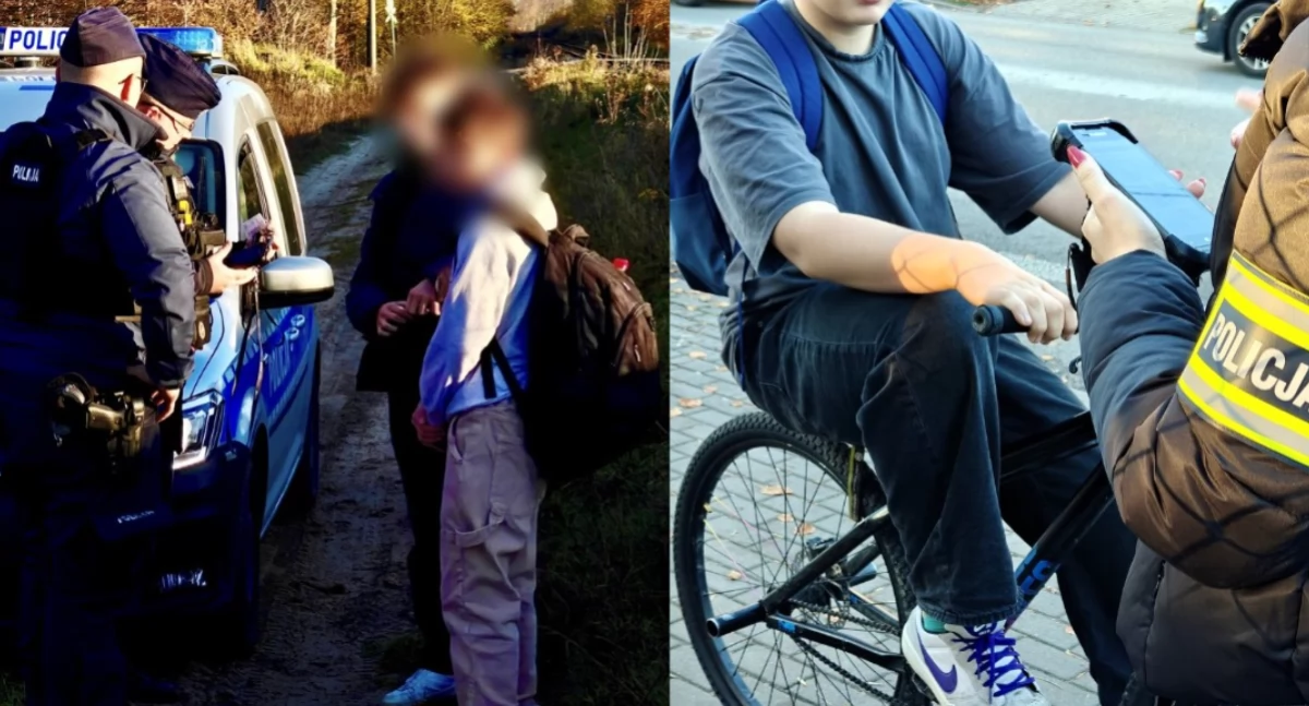 Na zdjęciu fragmenty policyjnej akcji 
