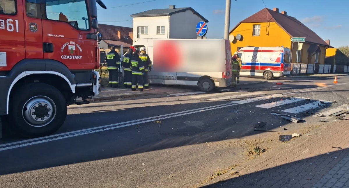 Na zdjęciu miejsce zdarzenia w Czastarach / Fot. KPP Wieruszów