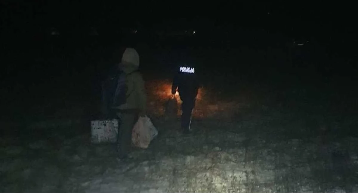 Na zdjęciu fragment poszukiwań / Fot. KPP Wieruszów