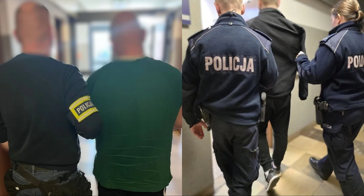 Na zdjęciu moment zatrzymania sprawców / Fot. KMP Częstochowa