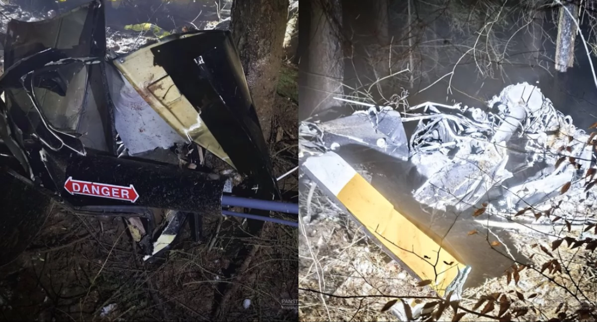 Na zdjęciu miejsce katastrofy pod Rzeszowem / Fot. Facebook / Komenda Wojewódzka PSP w Rzeszowie
