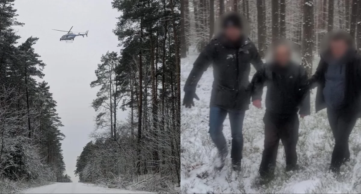 Na zdjęciu akcja poszukiwawcza 76-latka / Fot. KPP Opoczno 