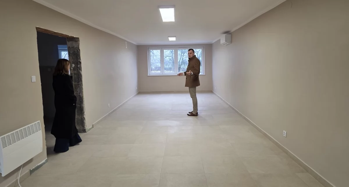 Zmodernizowane i odnowione wnętrza budynku gotowe do użytku przez mieszkańców. /fot:. Facebook Gmina Siemkowice