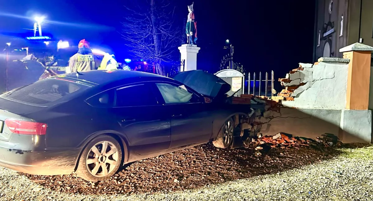 Na zdjęciu miejsce wypadku w gminie Ładzice / Fot. KPP Radomsko 