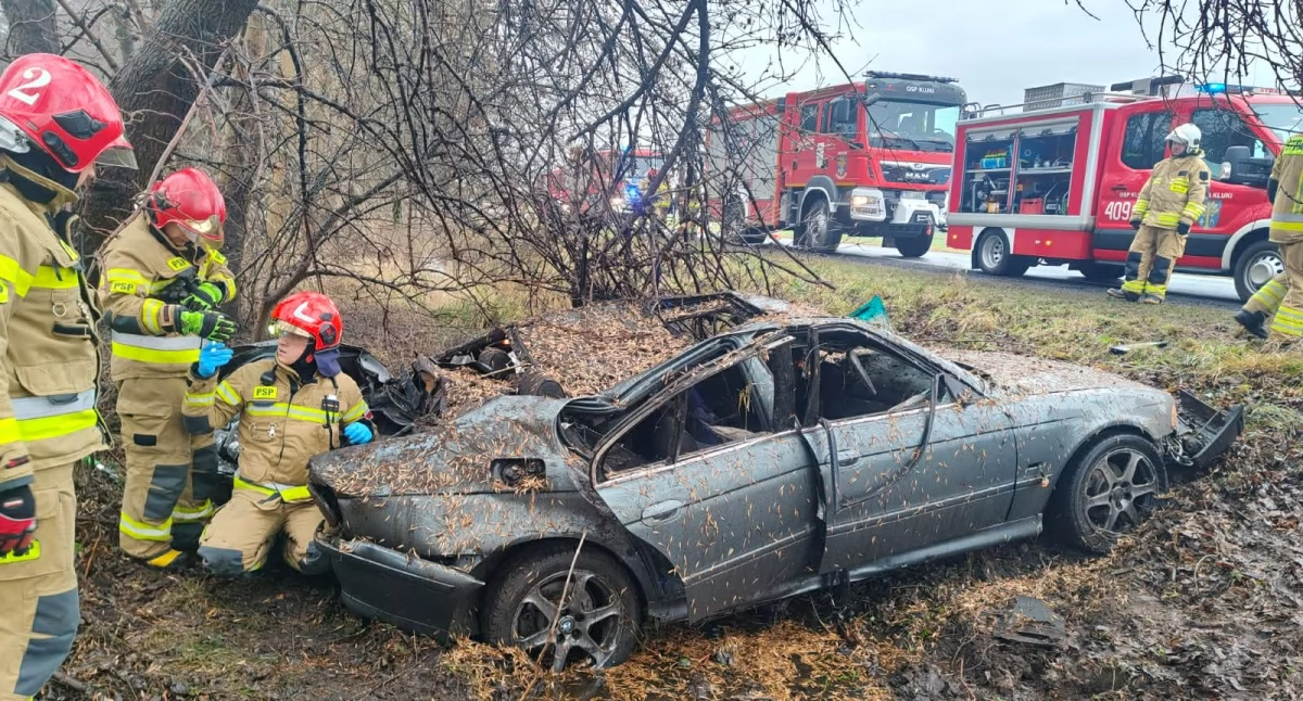 Zdjęcie z miejsca zdarzenia/fot.: KP PSP w Bełchatowie