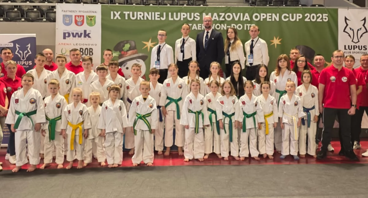 Na zdjęciu zawodnicy Taekwon-do SKT. Niedźwiedź podczas Mazovia Cup /fot. SKT.Niedźwiedź 