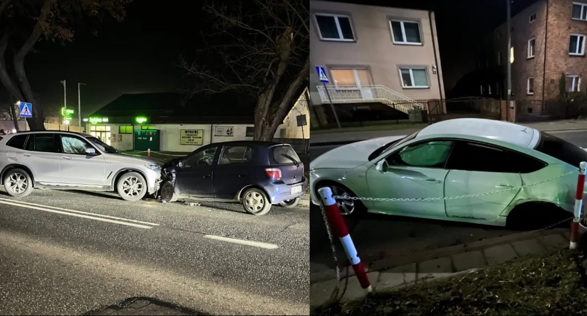 Na zdjęciu miejsce wypadku w Czarnożyłach / Fot. Facebook / OSP Czarnożyły