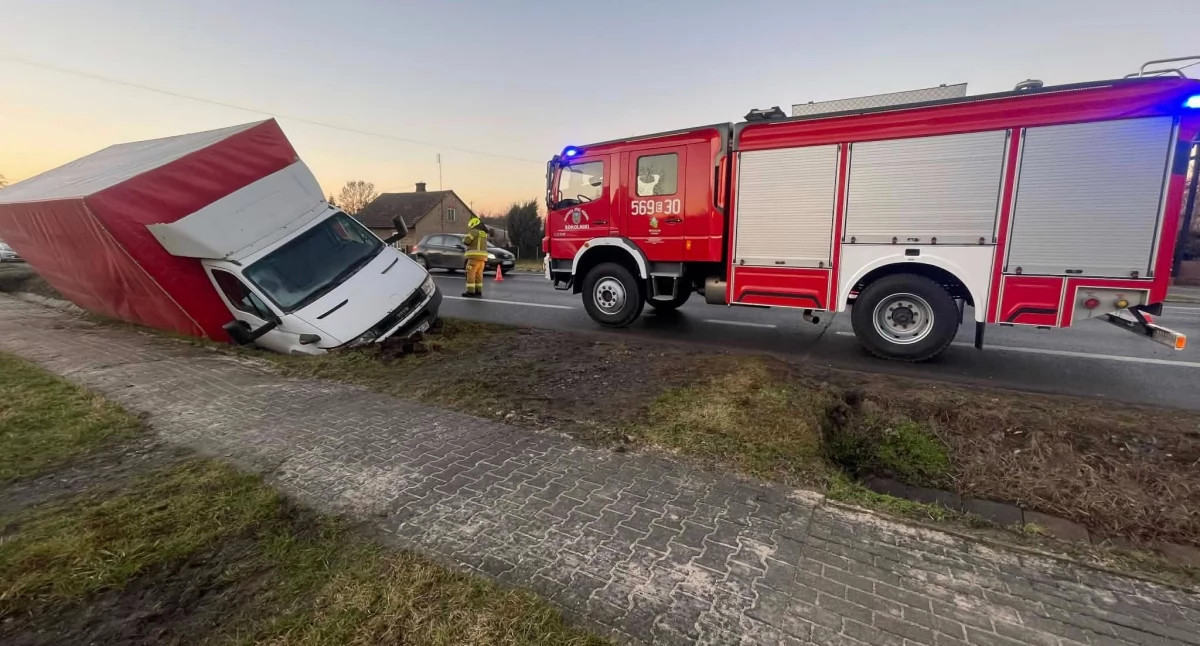 Na zdjęciu miejsce zdarzenia w Tyblach / Fot. Facebook / OSP KSRG Sokolniki 