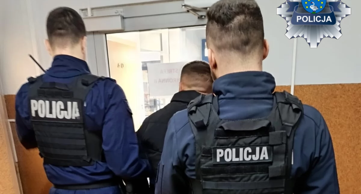 Na zdjęciu zatrzymany 31-latek / Fot. KPP Kępno