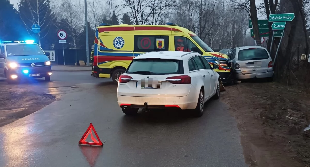 Na zdjęciu miejsce wypadku / Fot. KP PSP Zgierz 