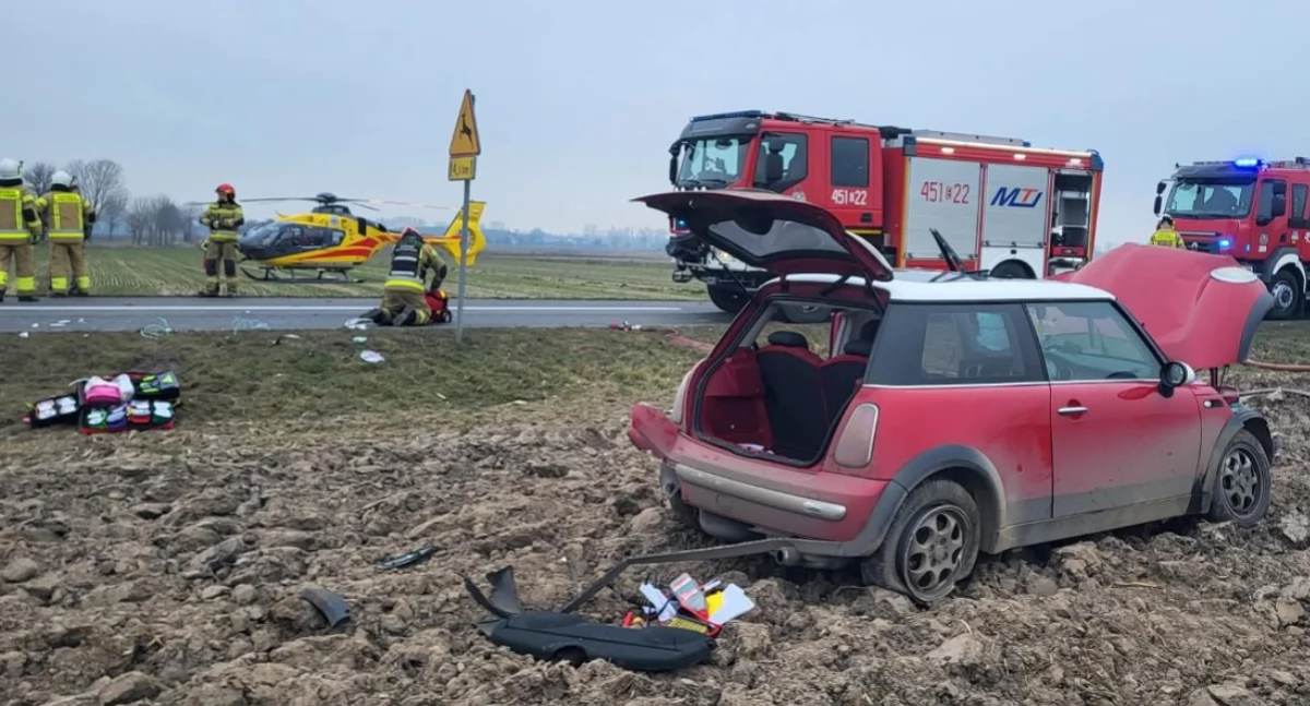 Zdjęcie z miejsca zdarzenia/fot.: OSP KSRG Pilaszków