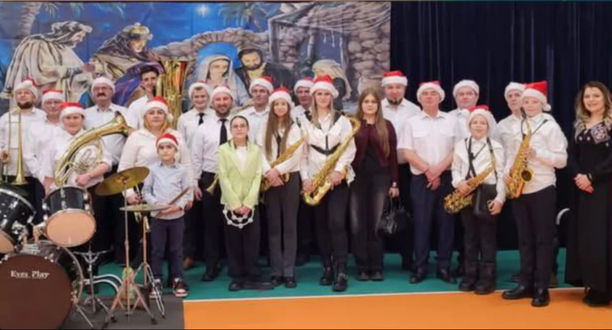 Na zdjęciu członkowie orkiestry OSP Dubidze / Fot. Facebook / OSP Dubidze 