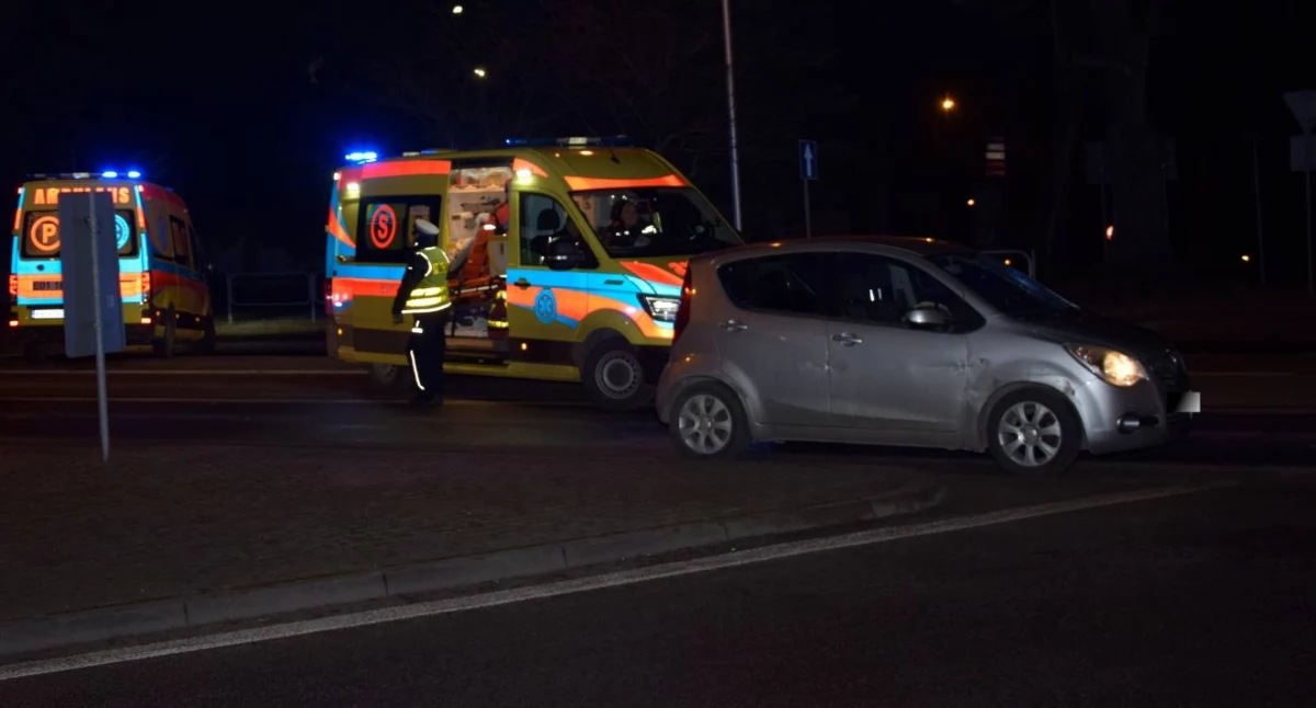 Na zdjęciu miejsce wypadku na ul. Sienkiewicza w Sieradzu / Fot. Facebook / Komenda Powiatowa Policji w Sieradzu