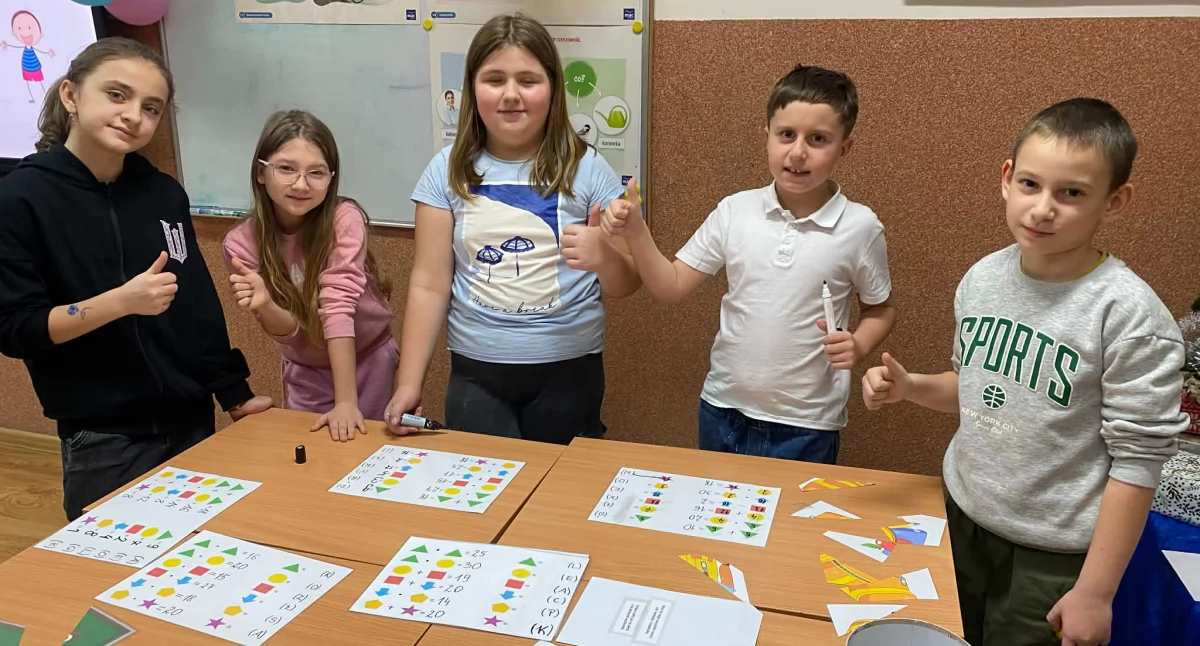 Zdjęcie z Dnia Otwartego w Szkole Podstawowej im. Wisławy Szymborskiej w Sieńcu/fot.: Iwona Domagała