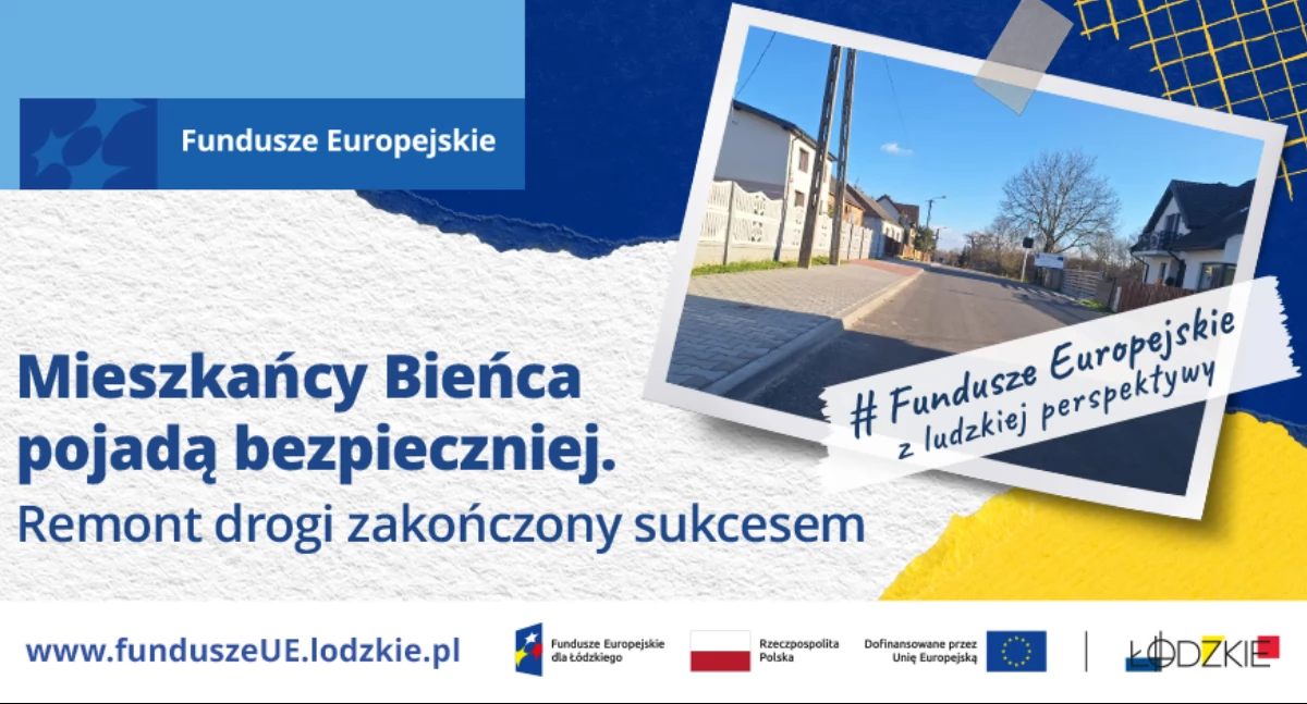 inwestycje, Mieszkańcy Bieńca pojadą bezpieczniej Remont drogi zakończony sukcesem - zdjęcie, fotografia