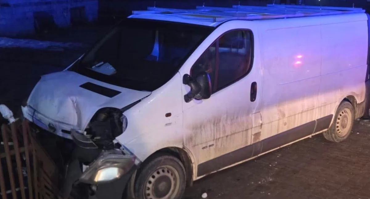 Zdjęcie z kolizji w Grębieniu / fot.: OSP Pątnów