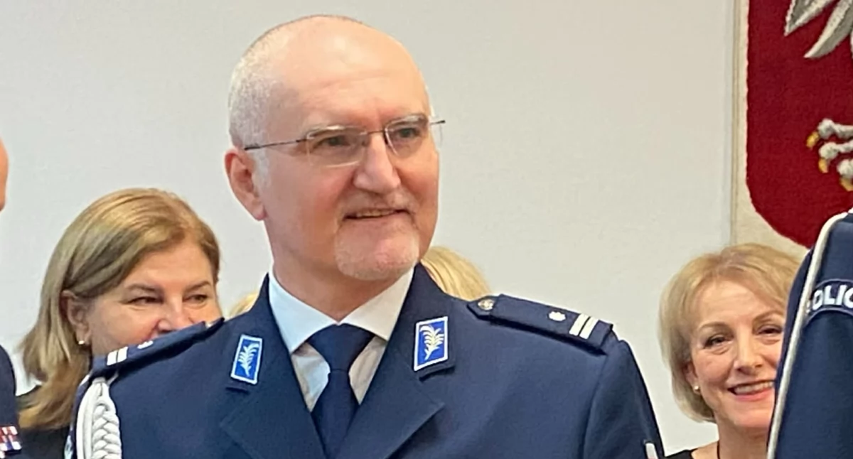 Na zdjęciu podinsp. Tomasz Lubiński, szef Komendy Powiatowej Policji w Wieluniu/fot.: Iwona Domagała