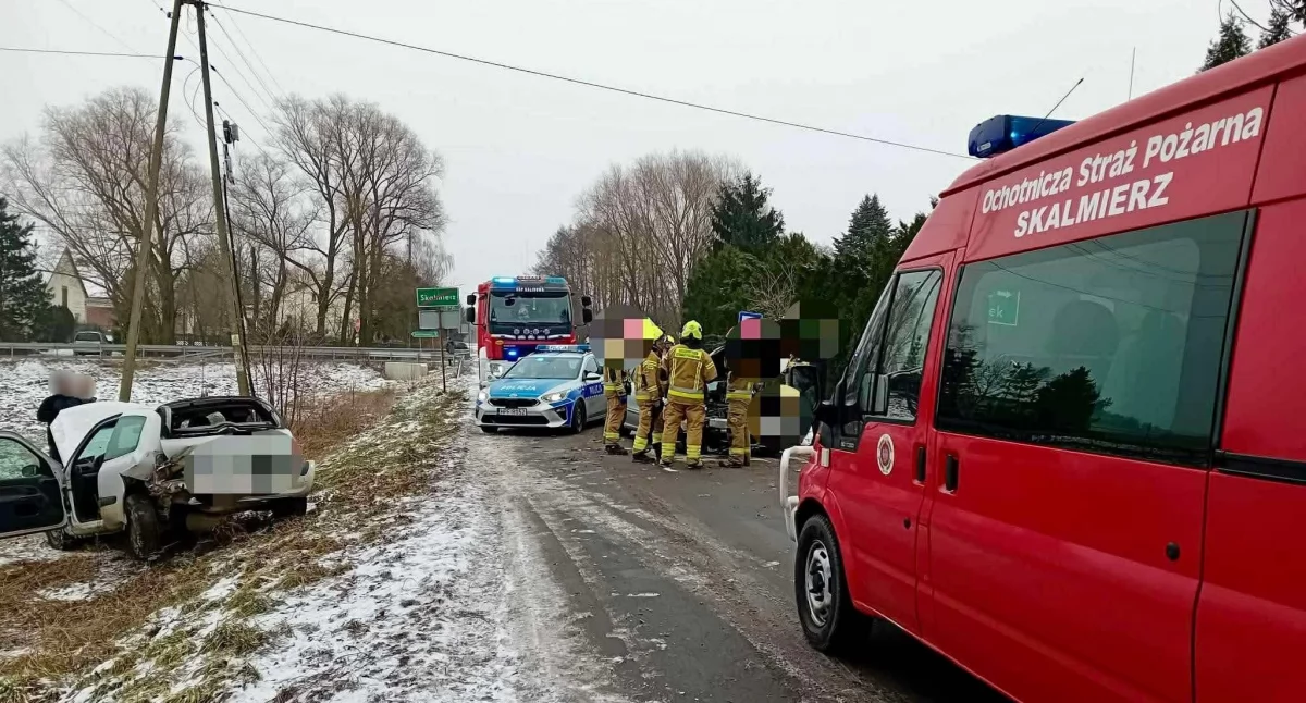 Zdjęcie z miejsca zdarzenia/fot.: OSP Skalmierz