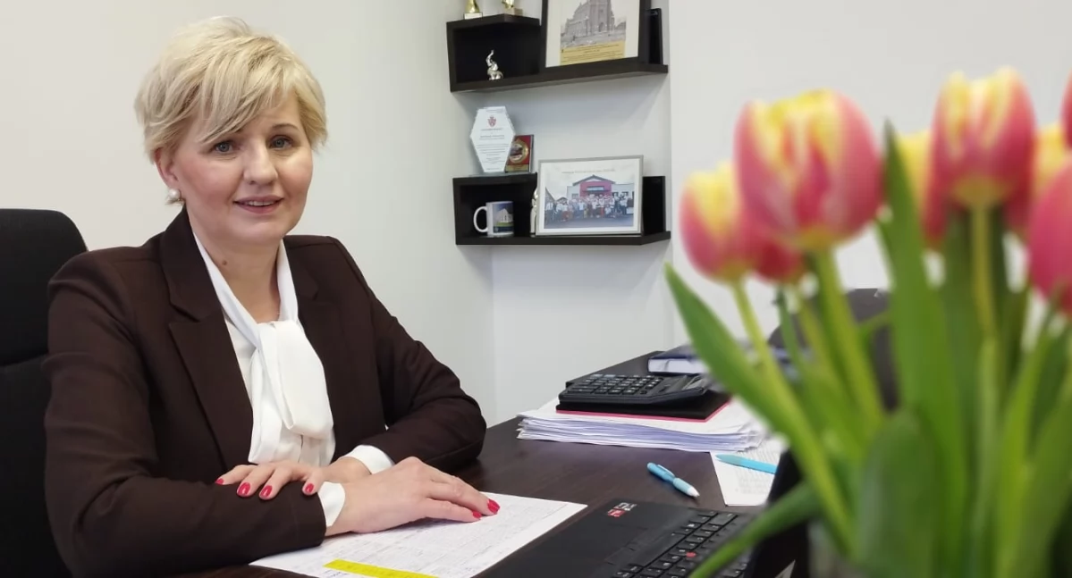 Na zdjęciu Renata Kostrzycka, burmistrz Miasta i Gminy Osjaków / fot.: Joanna Major