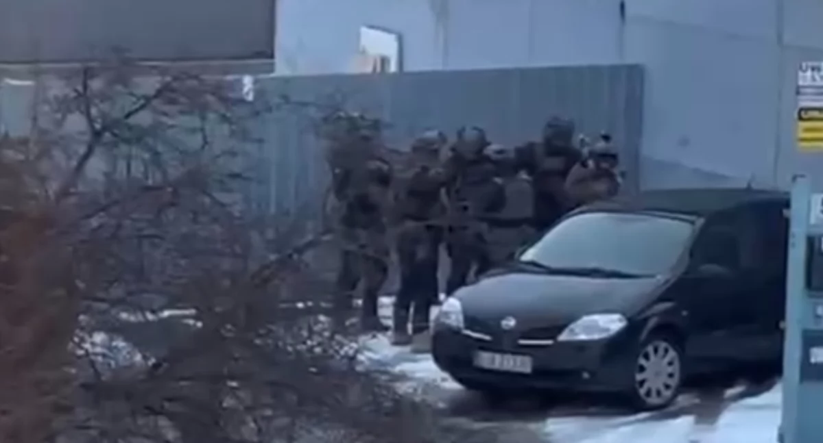 Zdjęcie z akcji Komendy Stołecznej Policji na terenie Wielunia/fot.: archiwum prywatne