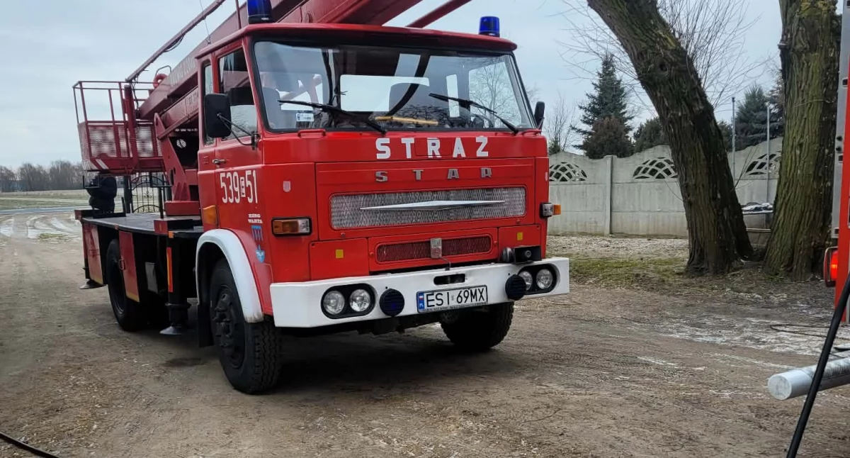 Na zdjęciu miejsce pożaru w Tądowie Dolnym / Fot. Facebook / OSP Warta