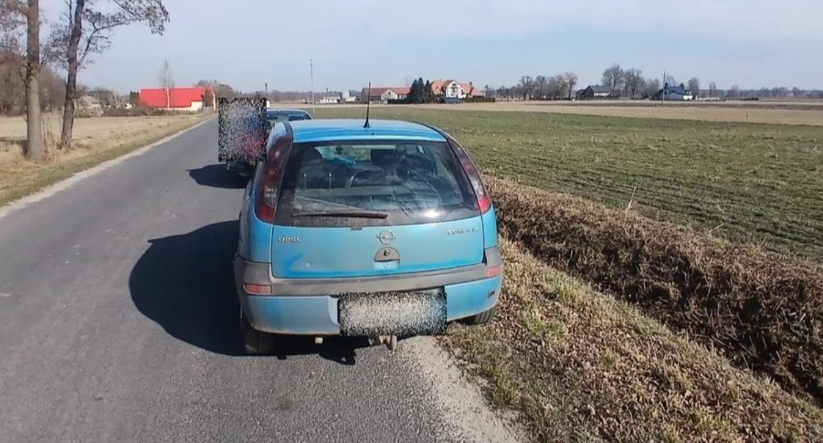 Na zdjęciu pojazd, którym poruszał się 48-latek. 