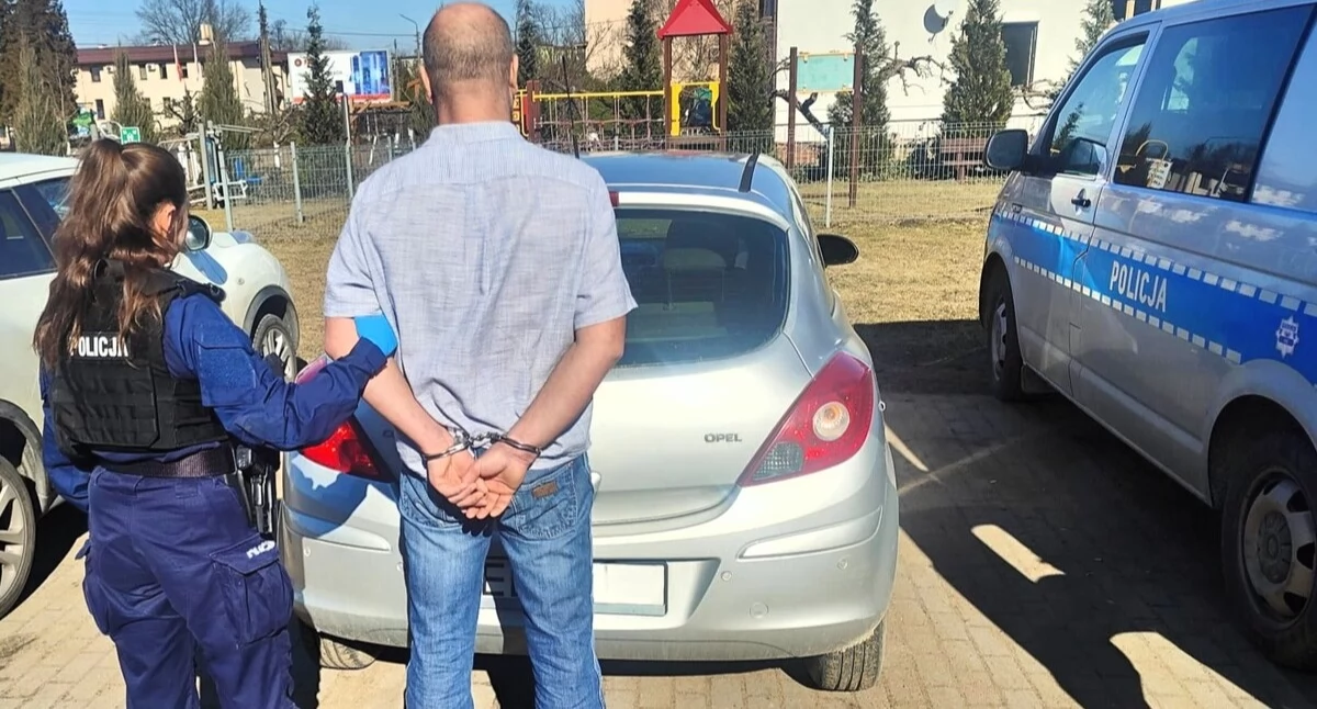 Na zdjęciu jeden z zatrzymanych kierowców / Fot. KPP Łask