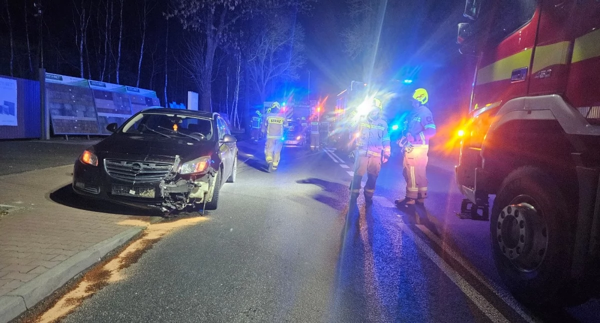 Zdjęcie z miejsca kolizji/fot.: OSP KSRG Sulmierzyce
