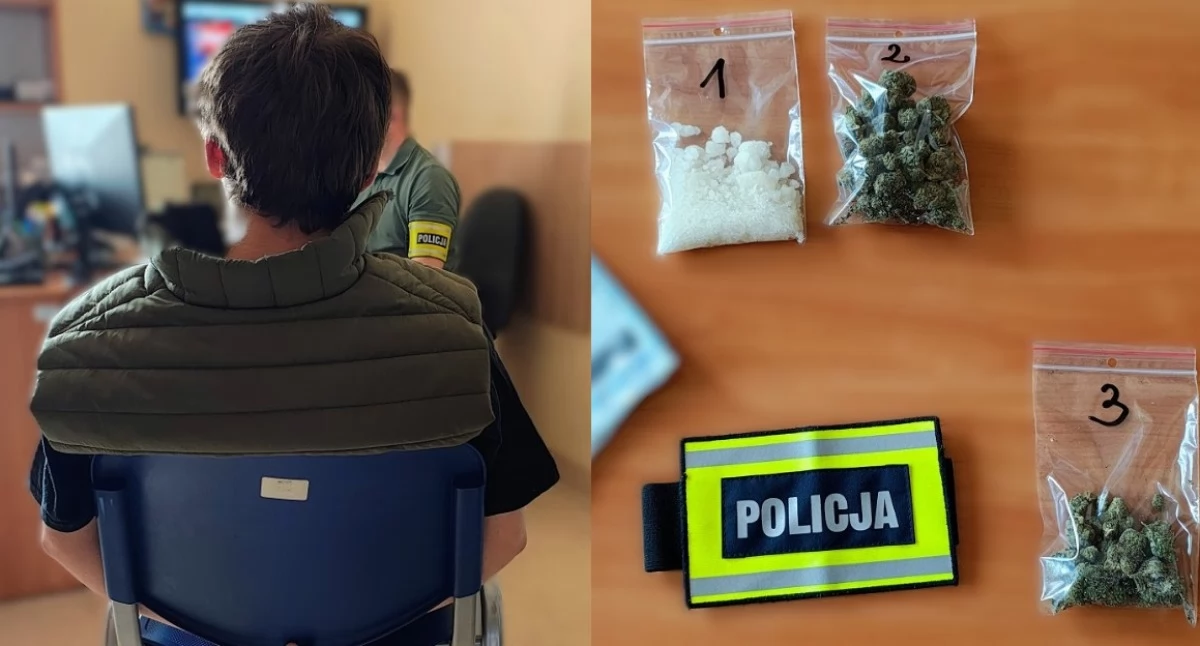 z województwa, Policjanci zatrzymali dwóch braci obydwaj mieli narkotyki - zdjęcie, fotografia