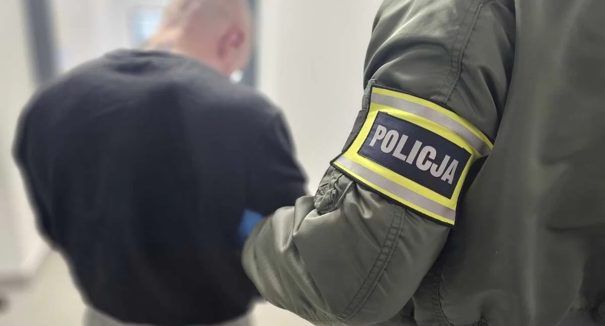 Na zdjęciu zatrzymany 34-latek / Fot. KMP Łódź