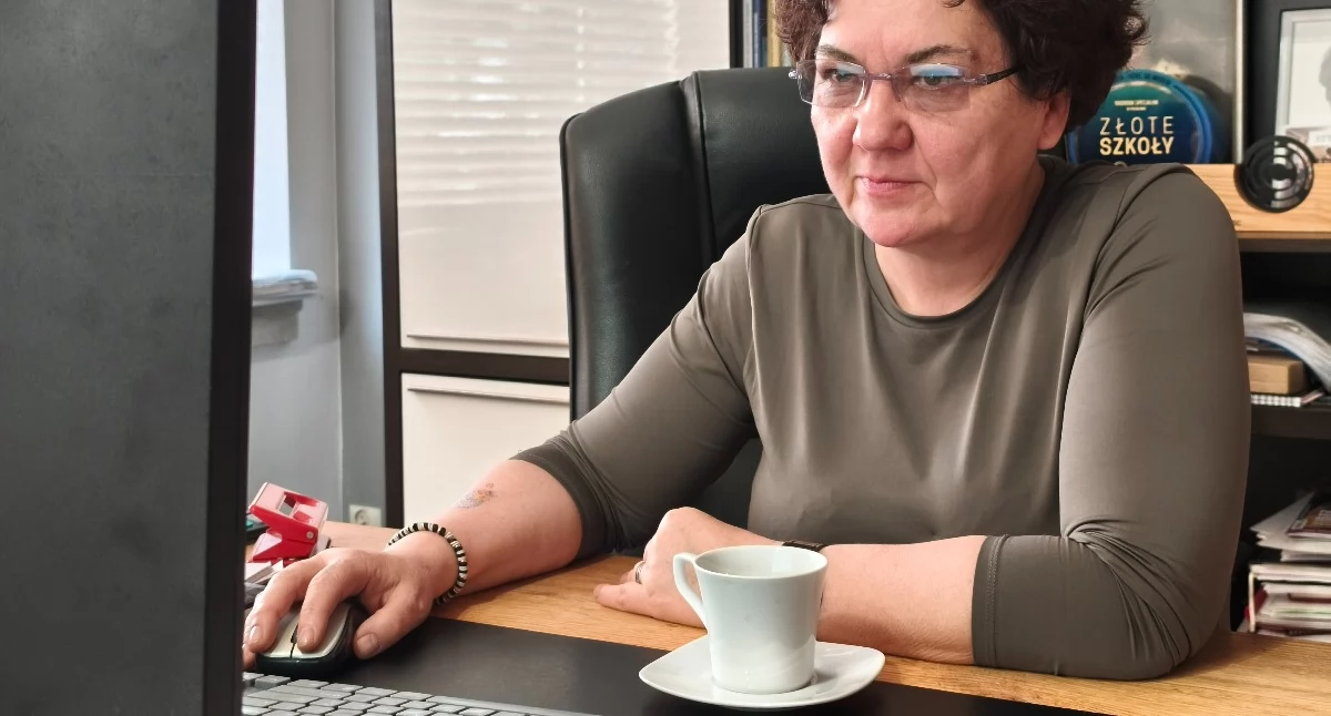 Na zdjęciu dyrektor Zespołu Szkół nr 1 Elżbieta Urbańska-Golec / fot.: Joanna Major