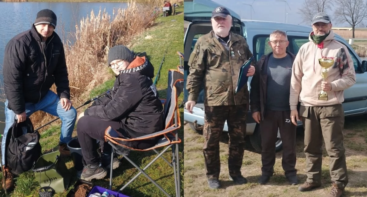 Na zdjęciu fragmenty pierwszych zawodów koła PZW Szczupak Wieluń / Fot. Facebook / PZW Szczupak Wieluń