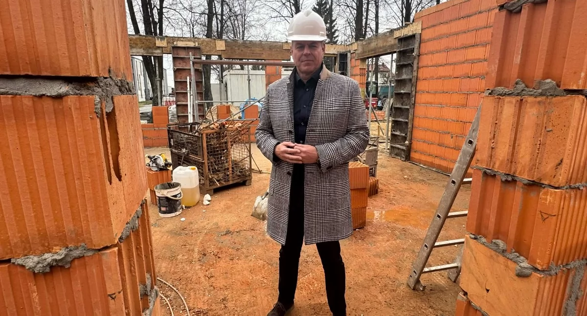 Na zdjęciu rozbudowa gminnego żłobka Kubuś i Przyjaciele w Rząśni / fot.: Sławomir Rajch