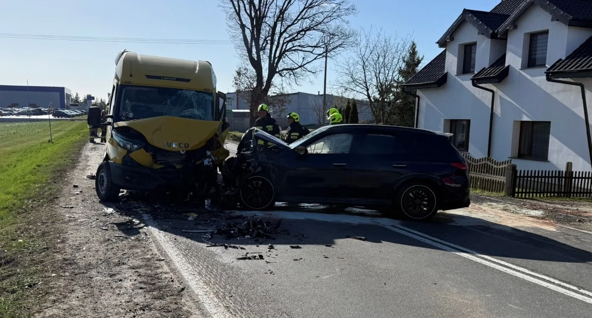 Zdjęcie z miejsca zdarzenia/fot.: KP PSP w Kępnie