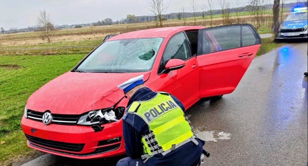 Zdjęcie z miejsca zdarzenia/fot.: KPP w Zduńskiej Woli