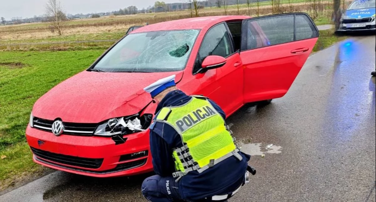 Zdjęcie z miejsca zdarzenia/fot.: KPP w Zduńskiej Woli