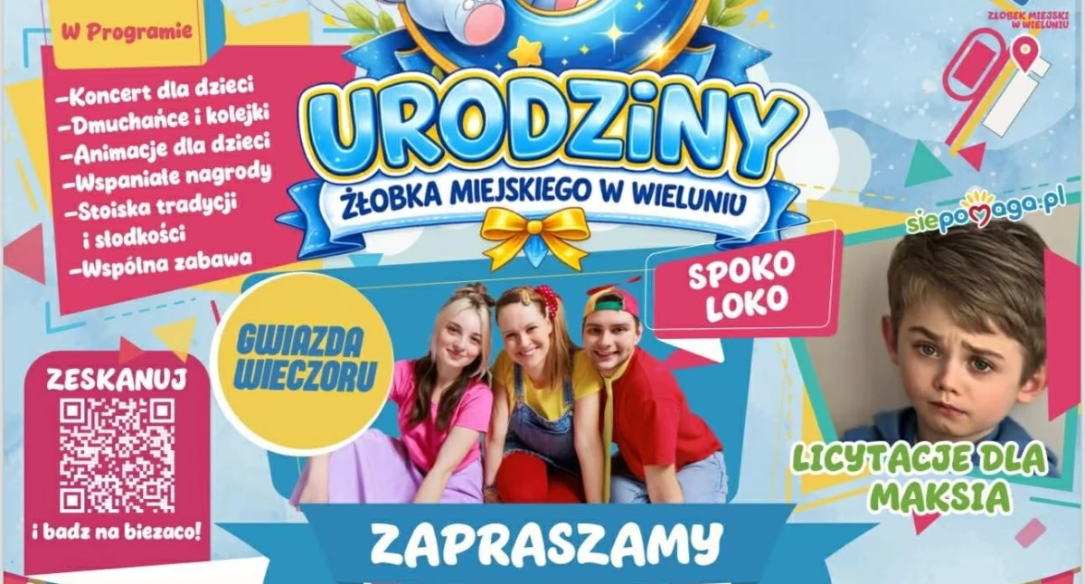Zdjęcie pokazuje plakat z harmonogramem imprezy