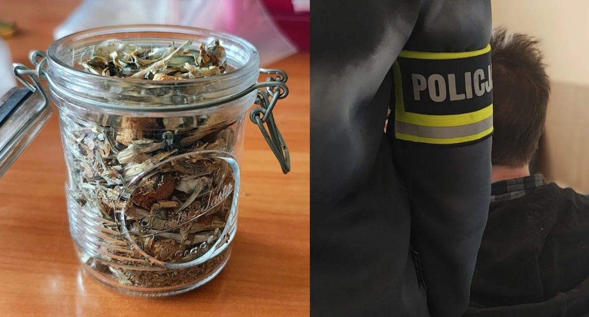 Na zdjęciu znalezione narkotyki, które należały do 35-latka / Fot. KPP Zduńska Wola