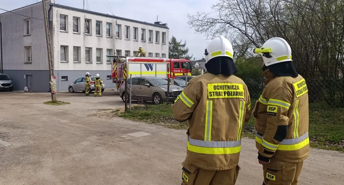 Zdjęcie pokazuje manewry strażackie w gminie Mokrsko /fot.: Gmina Mokrsko