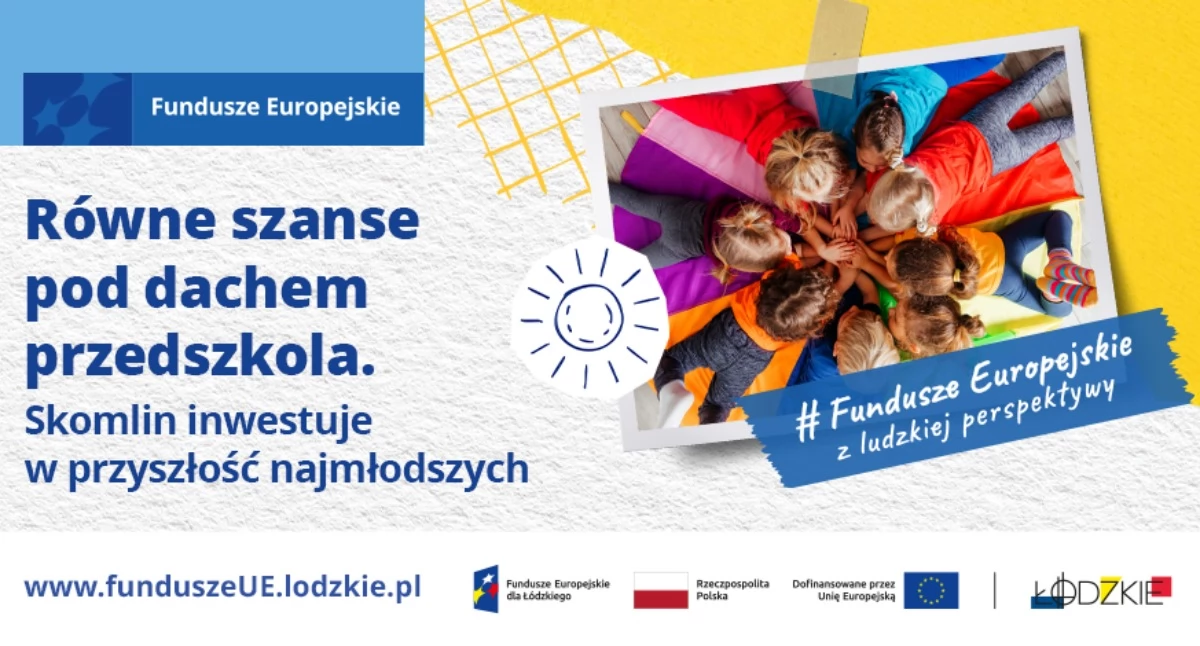 edukacja, Równe szanse dachem przedszkola Skomlin inwestuje przyszłość najmłodszych - zdjęcie, fotografia
